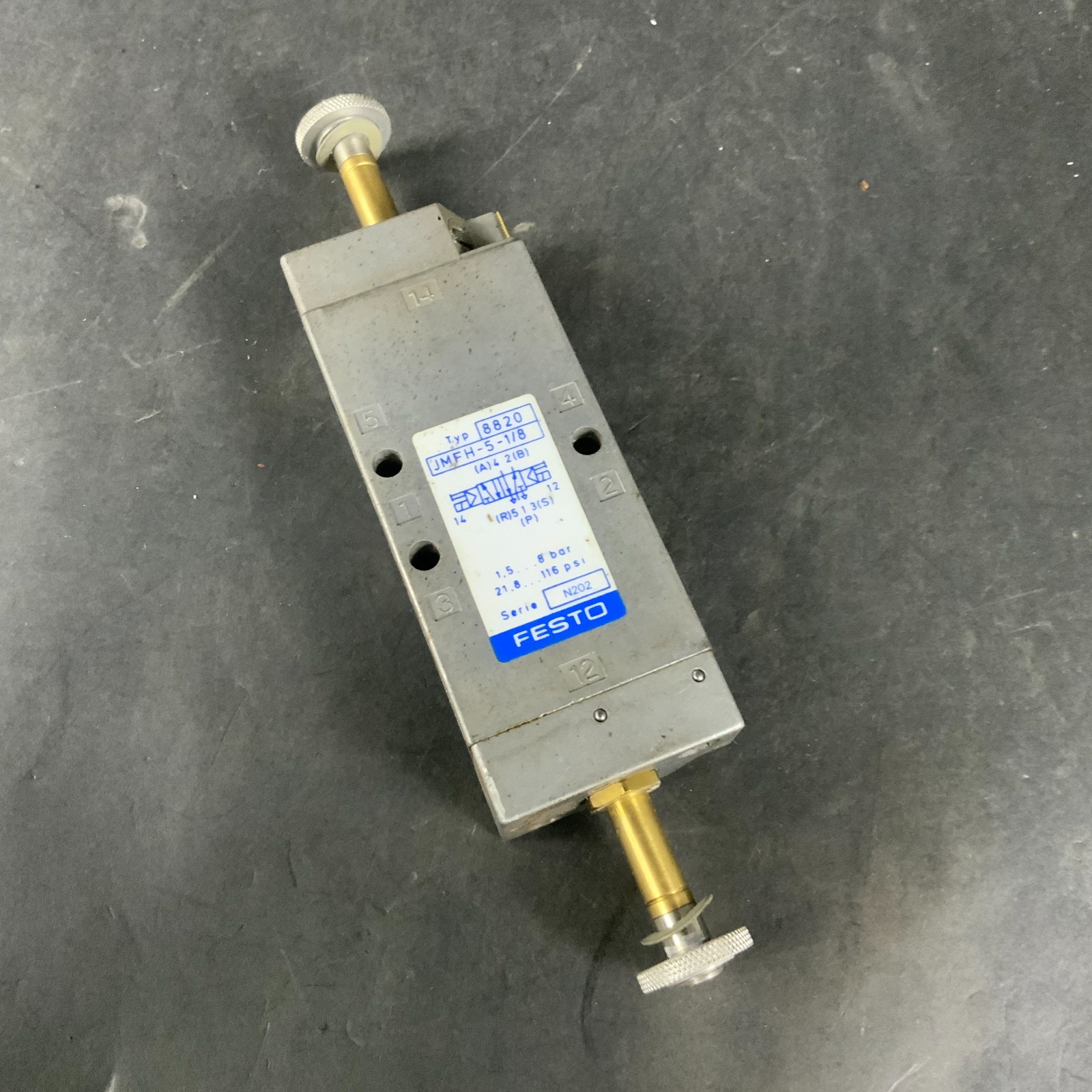 Used FESTO 8820 JMFH-5-1/8 SOLENOID VALVE ($25 OBO)