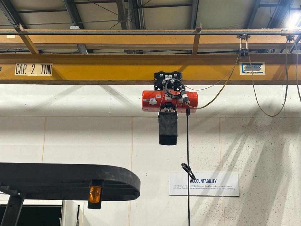 Used Contrex I-Beam Crane w/ 4000LB CM Shopstar Chain Hoist 6 Post ($21,500 OBO)