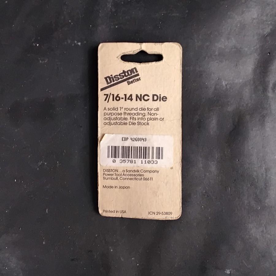 DISSTON 60043 7/16" HEX DIE ($4 OBO)