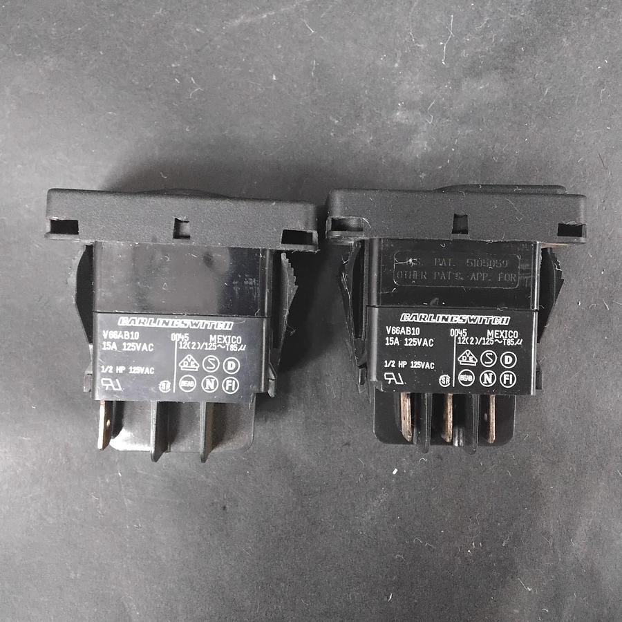 Used CARLINGSWITCH V66AB10 ROCKER SWITCHES ($5.60/EACH OBO)