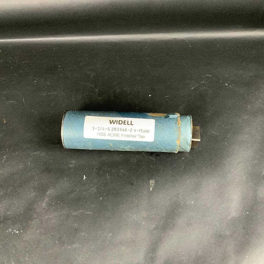 Used WIDELL 1-1/4-5 293346-2 4-FLUTE HSS ACME FINISHER TAP ($150 OBO)
