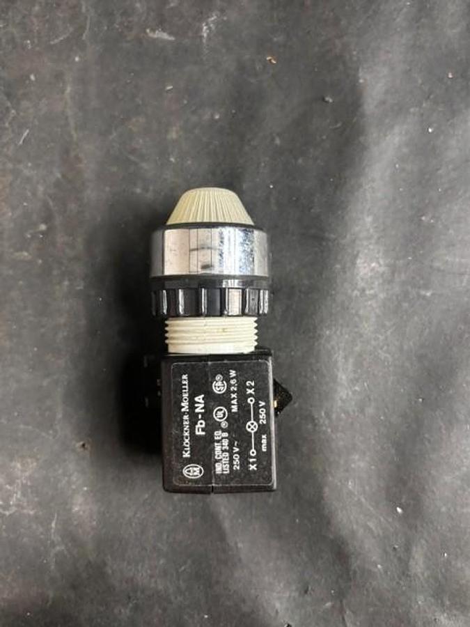 Used MOELLER FB-NA WHITE PILOT LIGHT