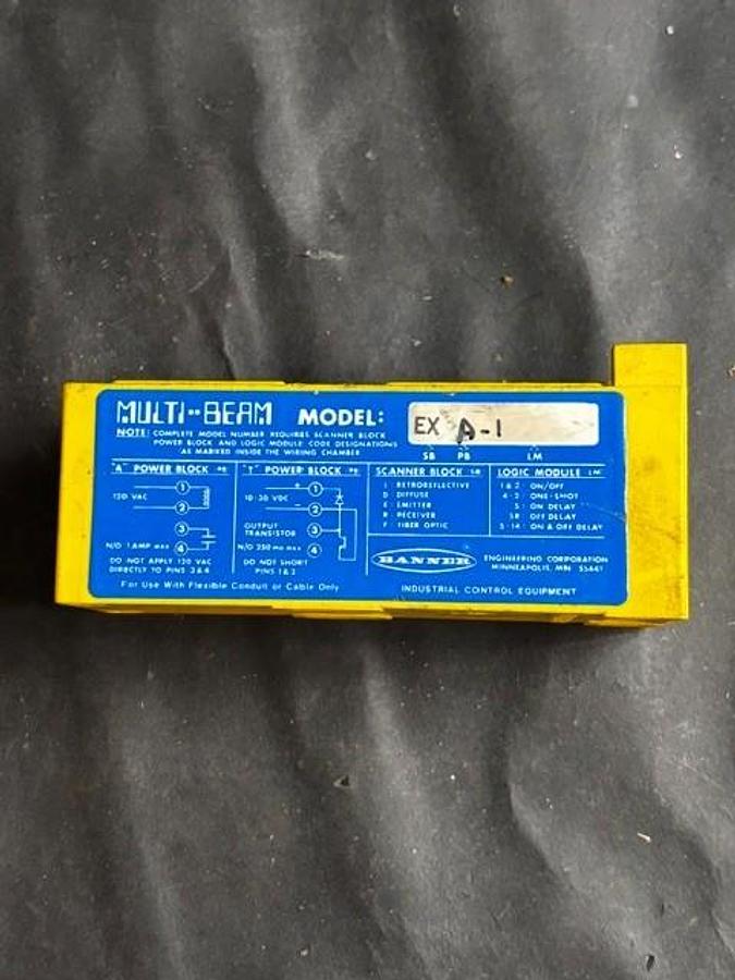 Used BANNER MULTI-BEAM EX-A-1 SCANNER BLOCK