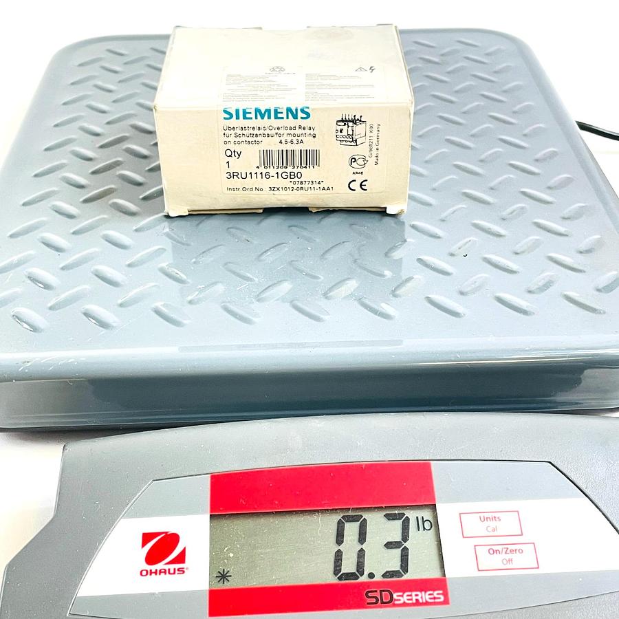 Used SIEMENS 3RU1116-1GB0 OVERLOAD RELAY NEW OPEN BOX FULLY FUNCTIONAL EXCELLENT