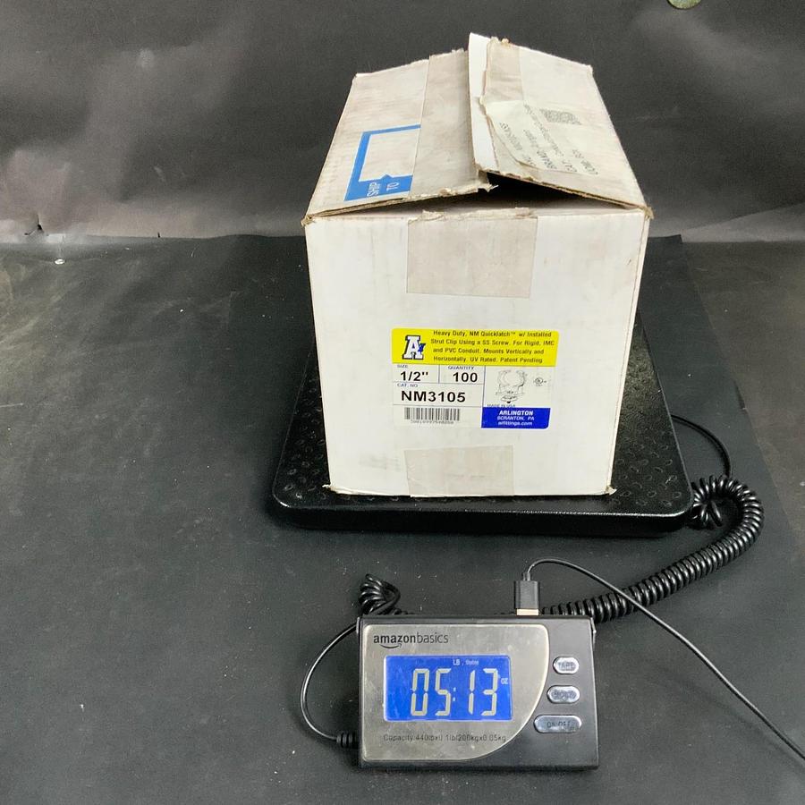 Used ARLINGTON NM3105 1/2” QUICK-LATCH HEAVY DUTY PIPE HANGER - BOX OF 100 ($175 OBO)