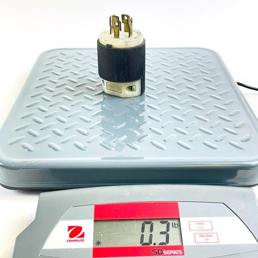 Used HUBBELL HBL2741 TWIST LOCK MALE PLUG 30A 600V REFURBISHED EXCELLENT