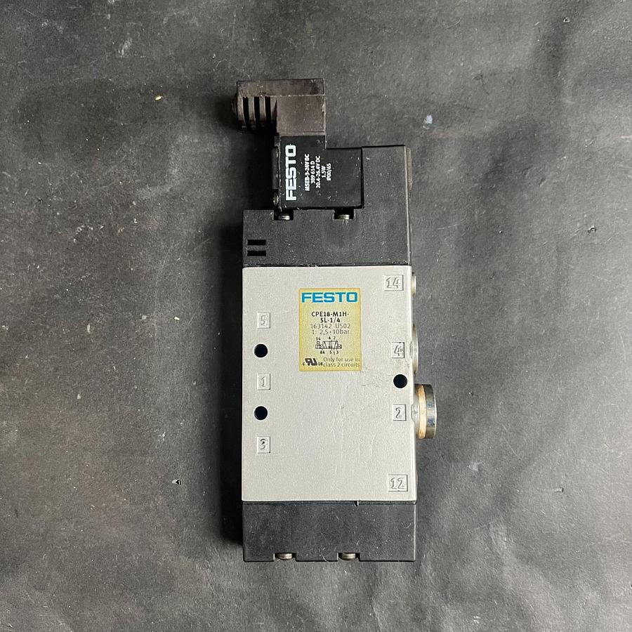 Used FESTO CPE18-M1H-5L-1/4 SOLENOID VALVE ($50 OBO)