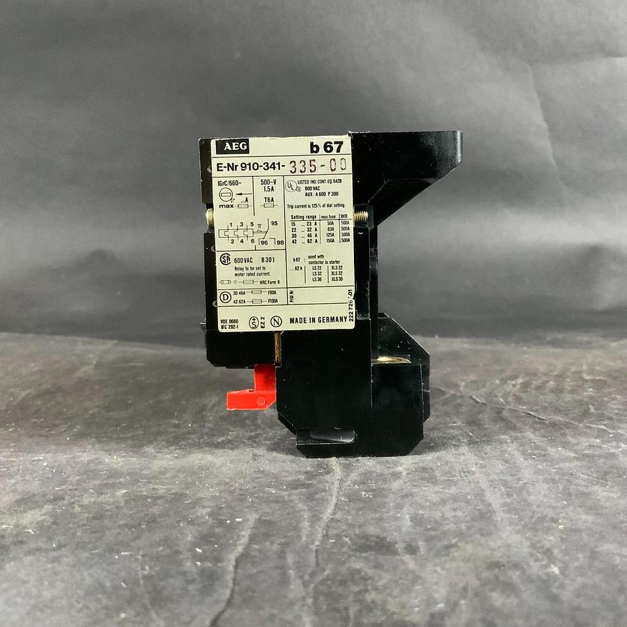 Used AEG E-NR-910-341-35-00 OVERLOAD RELAY ($20 OBO)