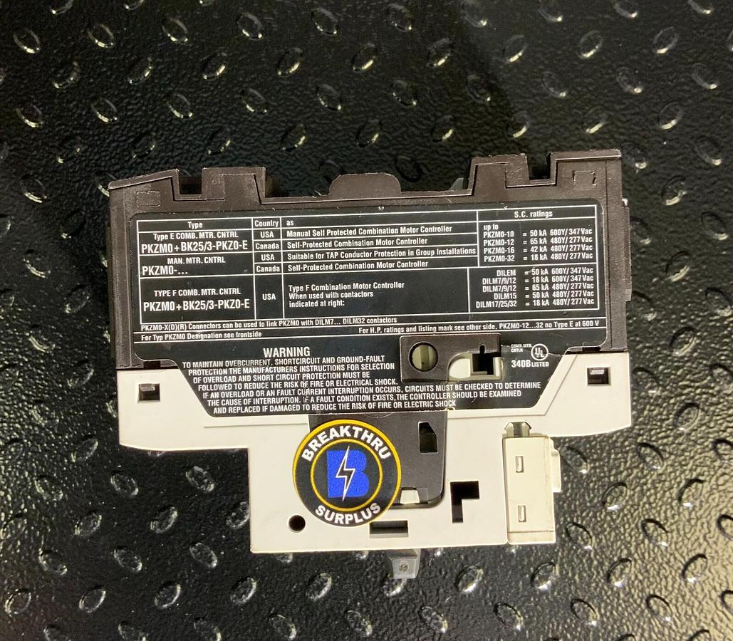Used MOELLER PKZM0-16 MOTOR CONTROLLER ($44.90/EACH OBO)