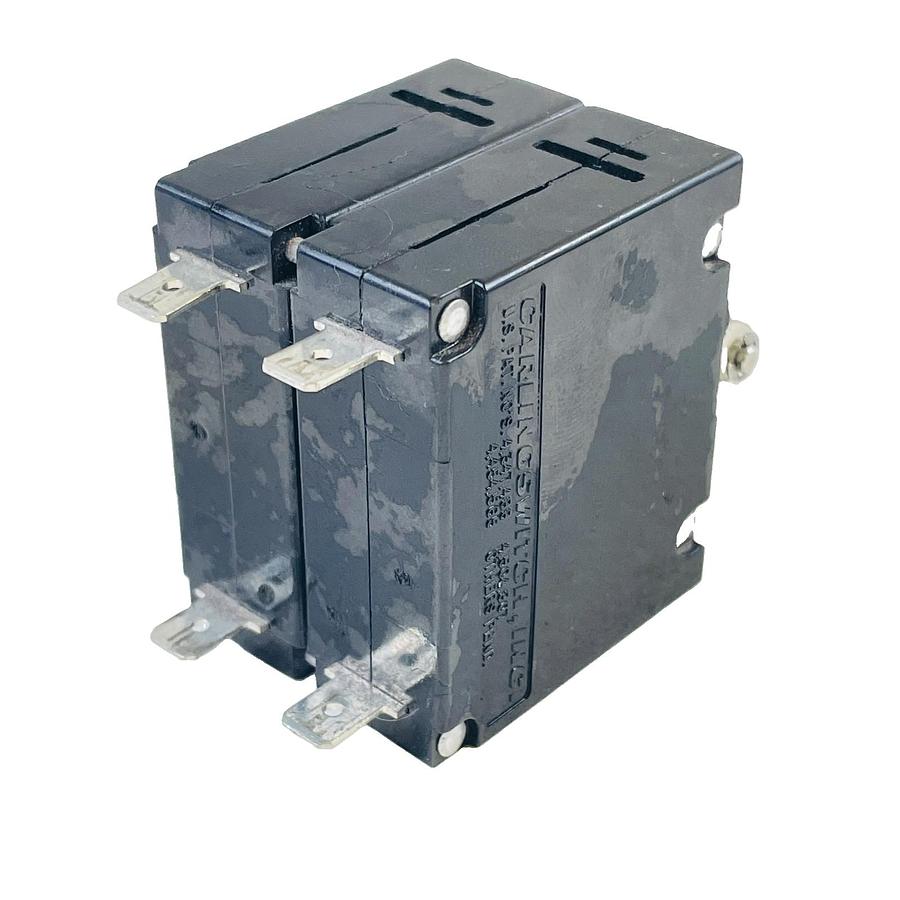 Used CARLINGSWITCH AA2-B0-24-430-1B1-C CIRCUIT BREAKER 2-POLE 3A 277V MAGNETIC