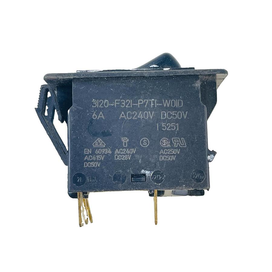 Used E-T-A 3120-F321-P7T1-W01D THERMAL CIRCUIT BREAKER SWITCH 6A 240VAC 50VDC