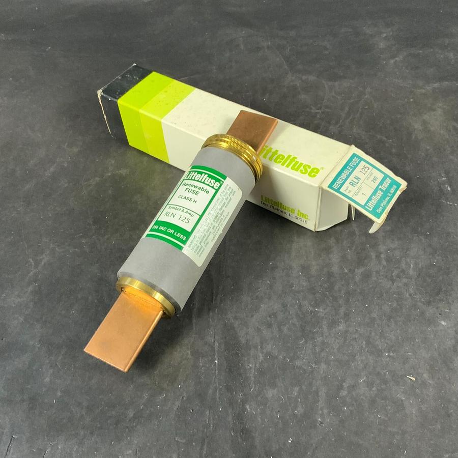 Used LITTELFUSE RLN-125 RENEWABLE FUSE ($50 OBO)