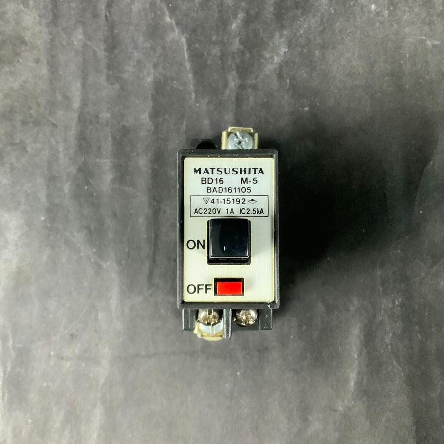 Used MATSUSHITA BD16 M-5 BAD161105 1A CIRCUIT BREAKER ($10 OBO)