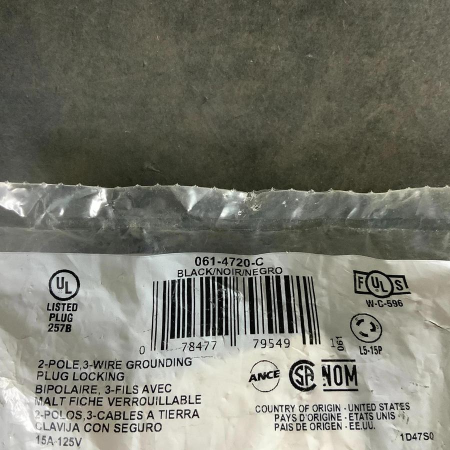 LEVITON 061-4720-C LOCKING PLUG ($10 OBO)