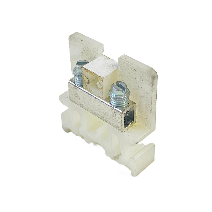 Refurbished ALLEN BRADLEY 1492-CAM WHITE TERMINAL BLOCK 25A 600V DIN RAIL