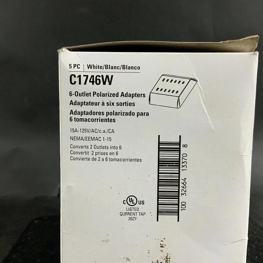 Used EATON C1746W 6-OUTLET POLARIZED ADAPTER - SET OF 5 ($25 OBO)