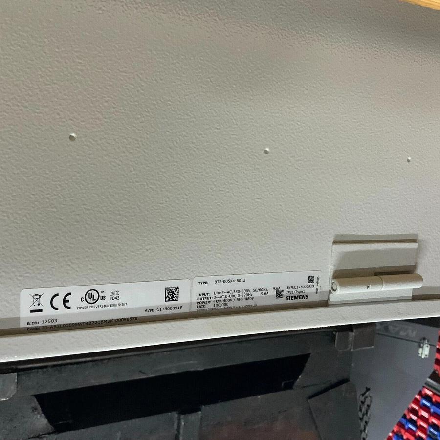 SIEMENS BT300-005X4-01X HV/AC DRIVE + BTE-005X4-B012 BYPASS ($2000 OBO)