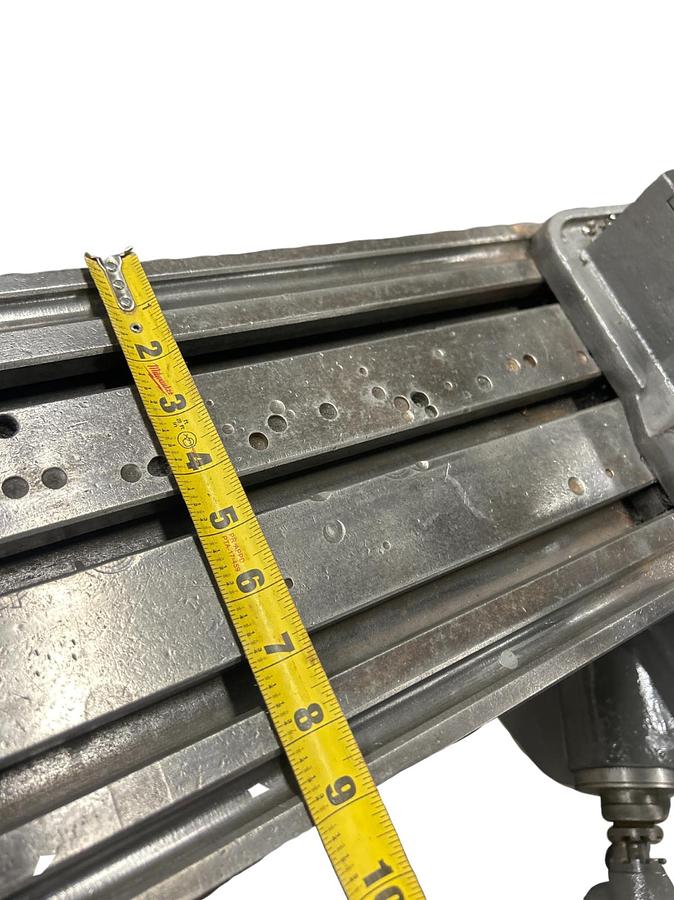 Used Clausing Kondia #FV-1, vertical mill, 9" x48"tbl