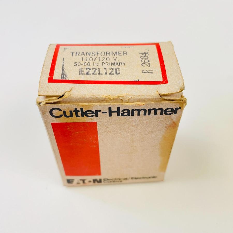 Used CUTLER HAMMER E22L120 TRANSFORMER 110/120V 50/60HZ PRIMARY INDUSTRIAL