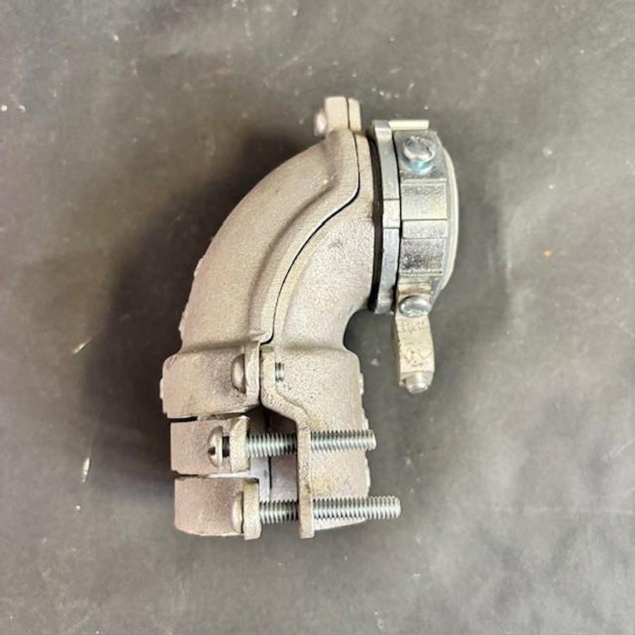 Used 90-DEGREE 1-1/2" SQUEEZE CONNECTOR