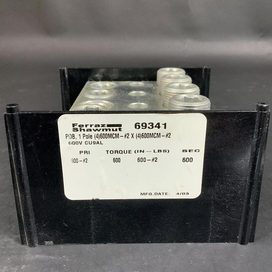 Used FERRAZ SHAWMUT 69341 POWER DISTRIBUTION BLOCK ($170 OBO)