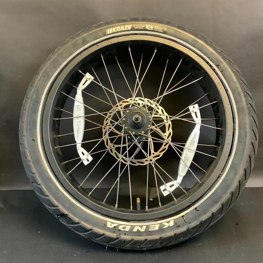 Used KENDA KRAZE K1032-003 20X4-1/4 E-BIKE WHEEL WITH ROTOR ($95 OBO)