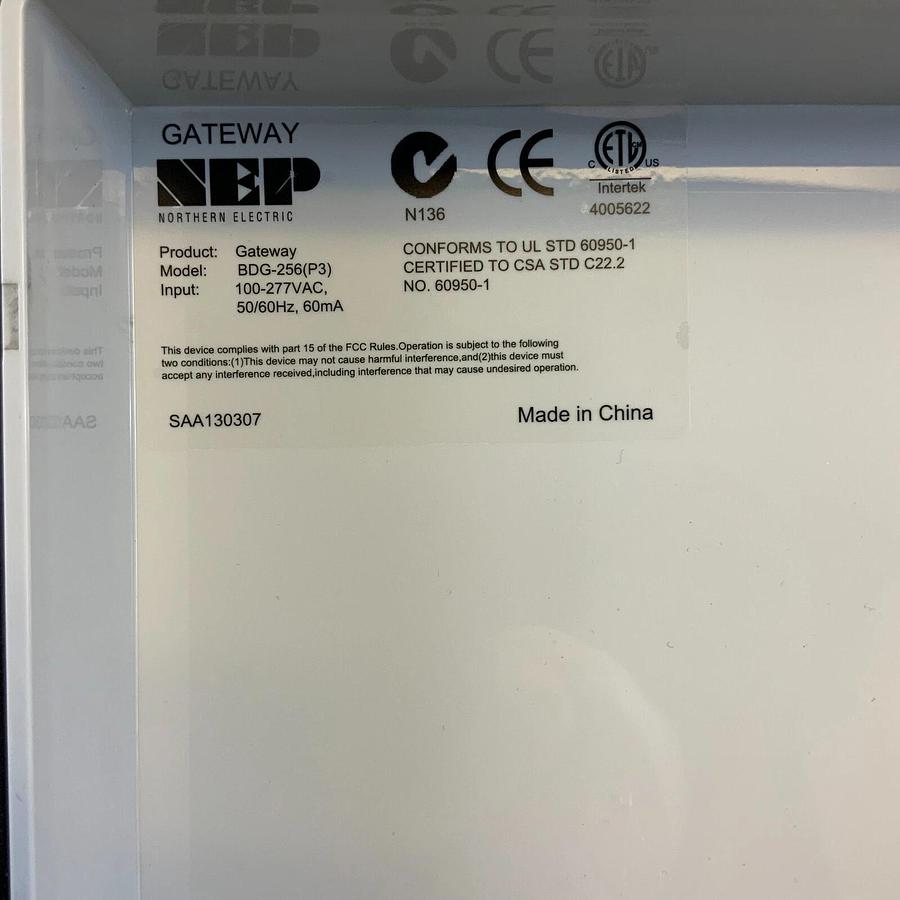 NORTHERN ELECTRIC GATEWAY BDG-256(P3) w/ WEATHERPROOF NEMA ENCLOSURE ($200 OBO)