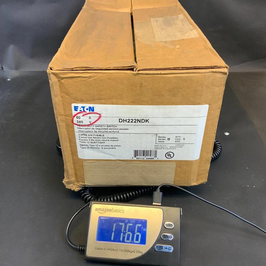 EATON DH222NDK HEAVY DUTY SAFETY SWITCH ($50 OBO)
