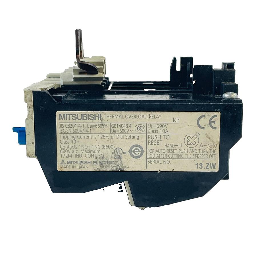 Used MITSUBISHI TH-N20KP 0.5A THERMAL OVERLOAD RELAY 0.4-0.6A 3-POLE MOTOR PROTECTION