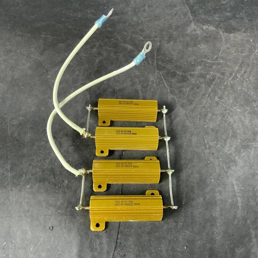 Used DALE RH-50 50W 2K OHMS RESISTORS - ASSEMBLY OF 4 ($10 OBO)