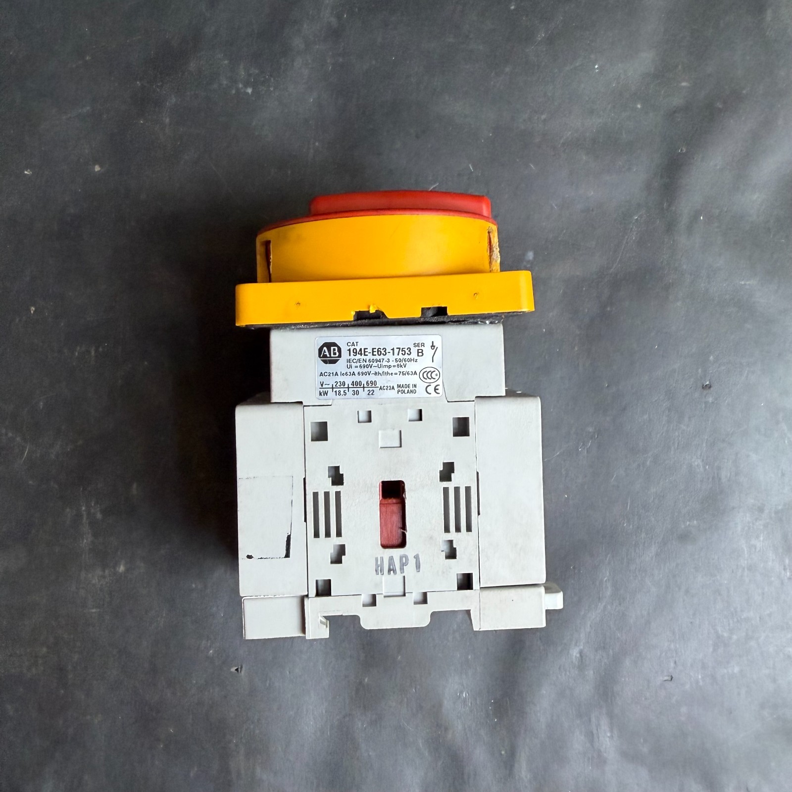 Used ALLEN BRADLEY 194E-E63-1753 DISCONNECT SWITCH ($70 OBO)