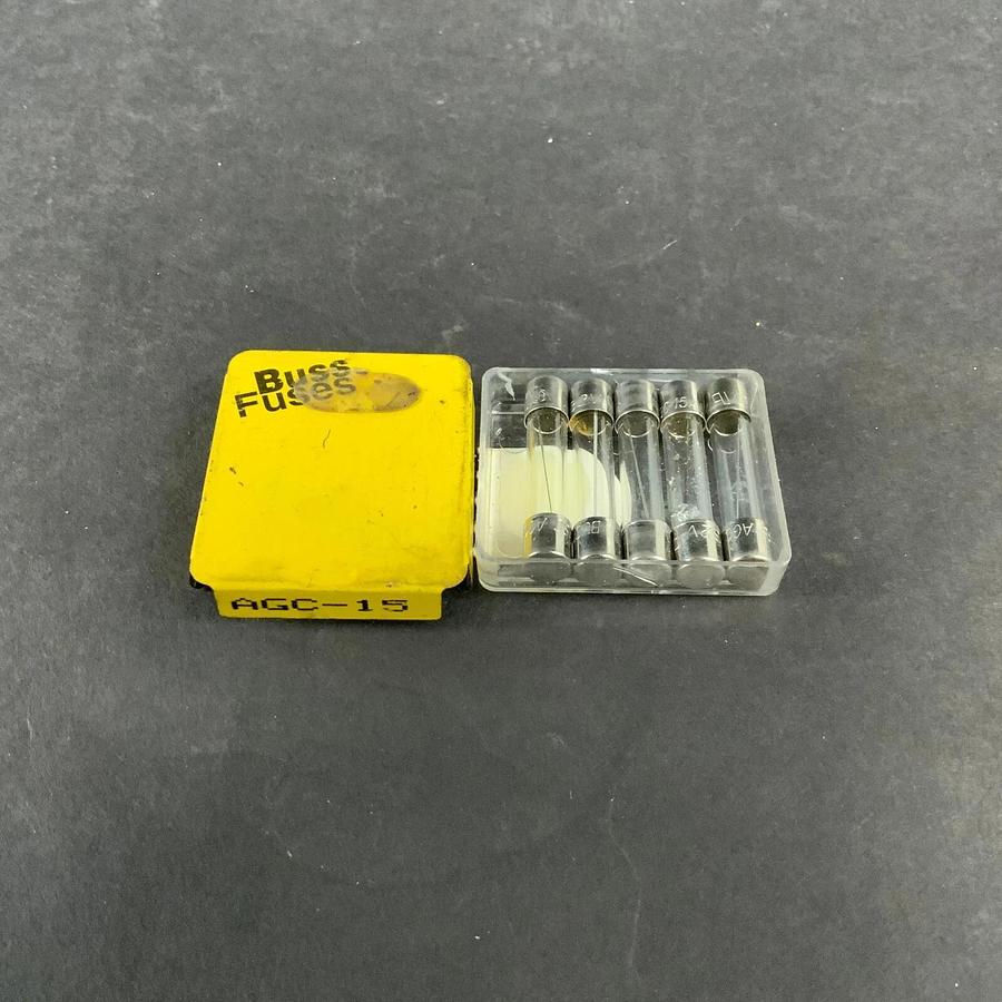 BUSSMANN AGC-15 FUSE - SET OF 5 ($6.50 OBO)