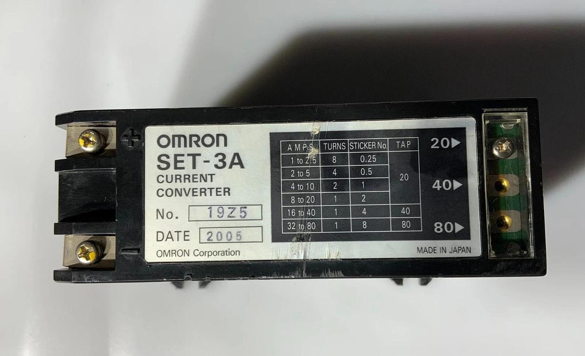 Used OMRON SET-3A CURRENT CONVERTER ($24.99 OBO!!!)