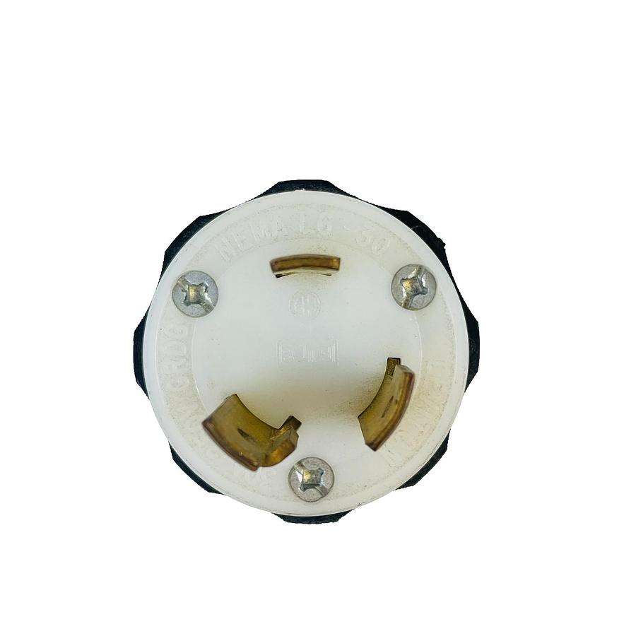 Used LEVITON 2621 TWIST LOCK MALE PLUG 30A 250V GRDC NEMA L6-30 REFURBISHED
