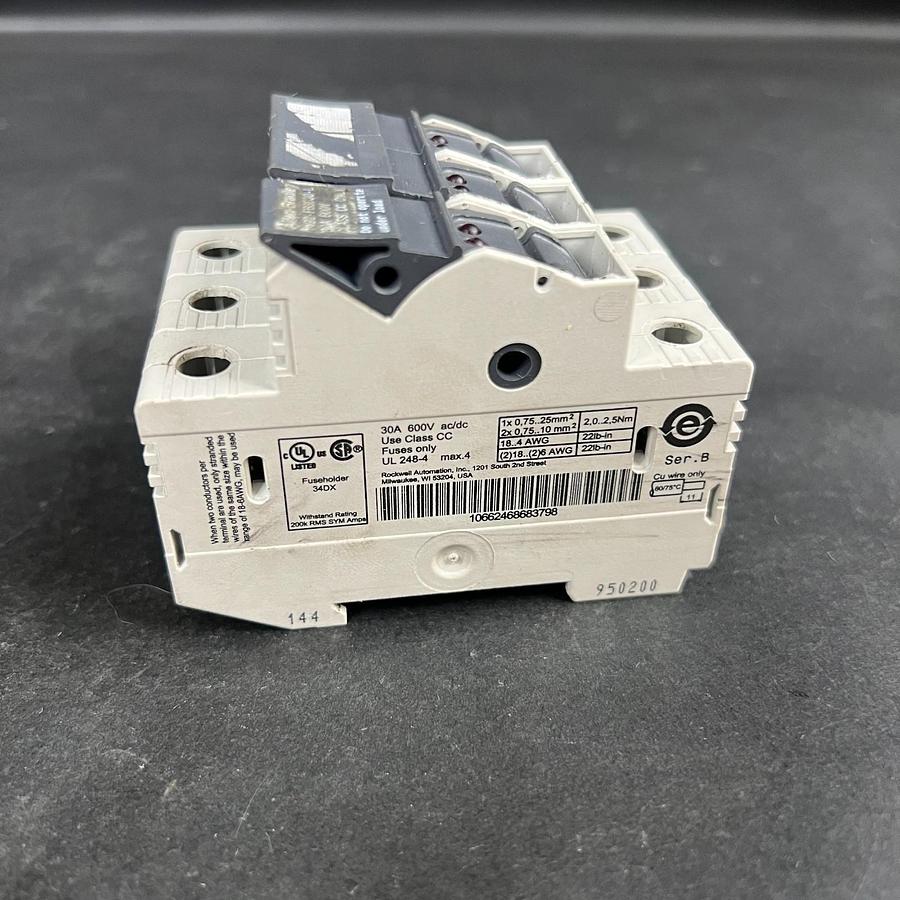 Used ALLEN BRADLEY 1492-FB3C30-L SER B FUSE HOLDER ($30 OBO)