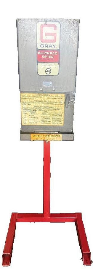 Used Gray QuickPac QP-50 Heavy-Duty Spin-On Oil Filter Crusher