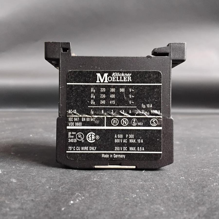 Used KLOCKNER MOELLER DIL ER-22 CONTACTOR RELAY ($12 OBO)