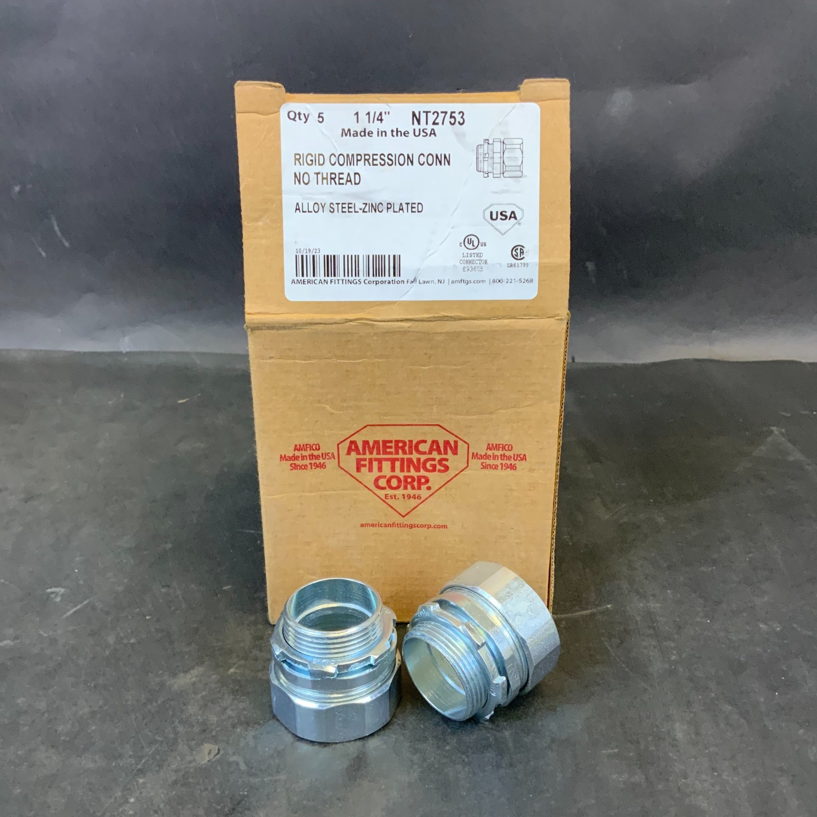 Used AMFICO NT2753 1-1/4" RIGID COMPRESSION CONNECTOR ($10 OBO)