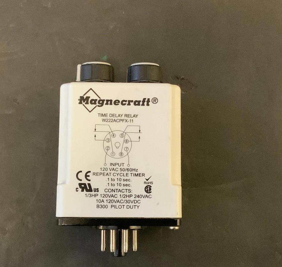 Used MAGNECRAFT W222ACPFX-11 Time Delay Relay ($22 OBO)