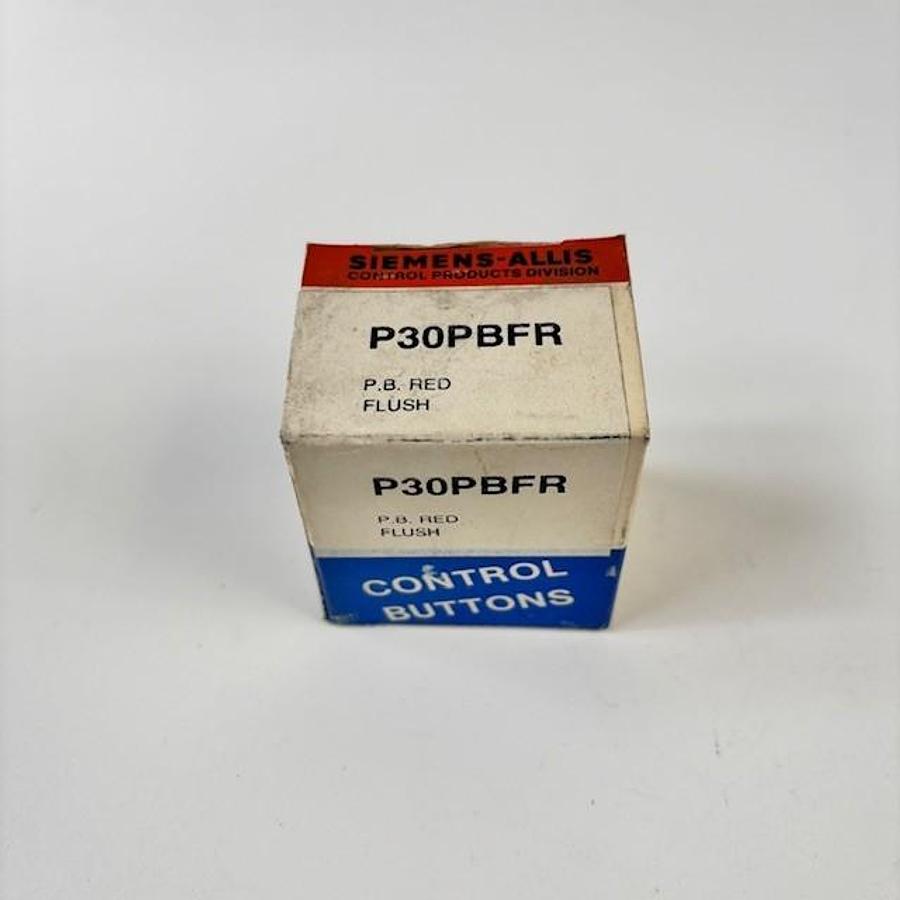 Used SIEMENS-ALLIS P30PBFR RED FLUSH PUSHBUTTON