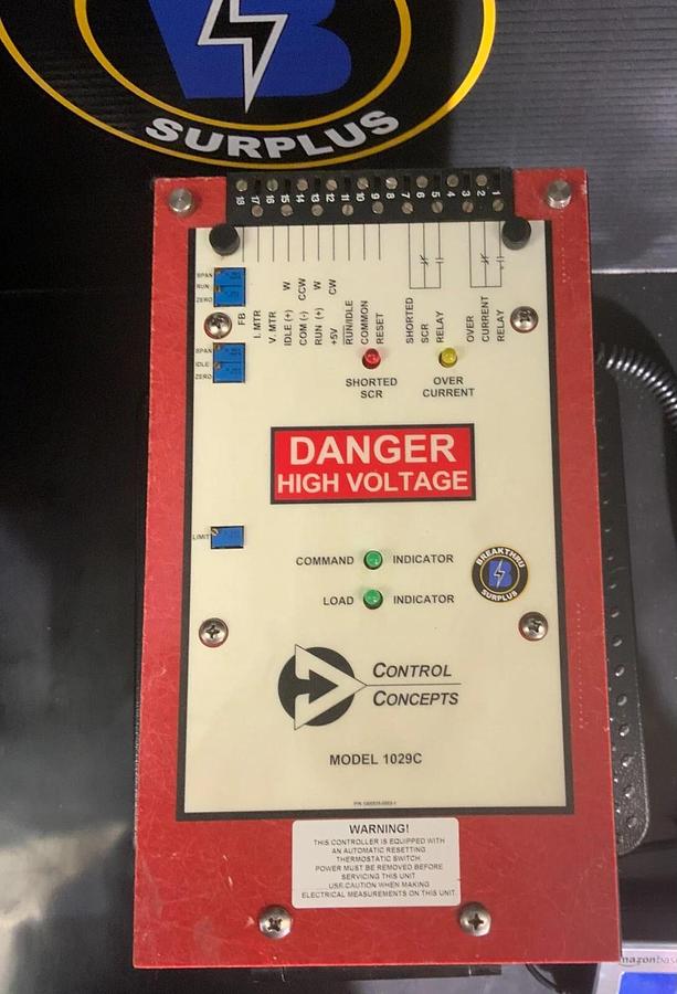 Used CONTROL CONCEPTS 1029C-P30/50-415V-50A IL30-R4/20MA-IPOT ($199.99 OBO)