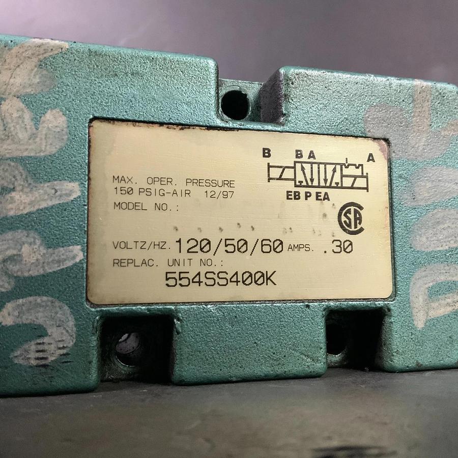 Used NUMATICS 554SS400K SOLENOID VALVE ($100 OBO)