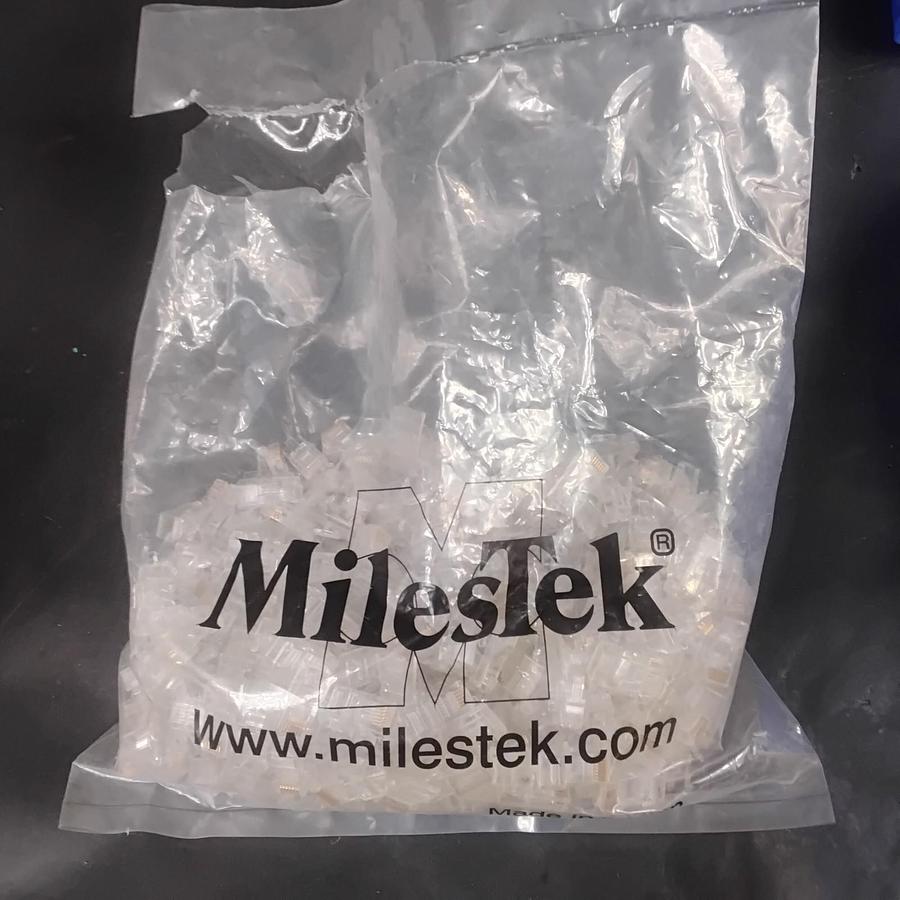 Used MILESTEK RJ45 MODULAR PLUG CONNECTORS ($13 OBO)