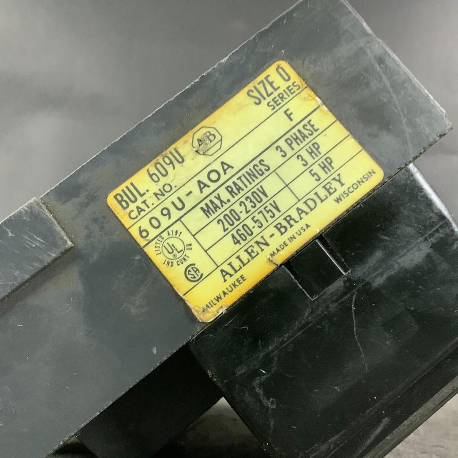 Used ALLEN BRADLEY 609U-AOA MANUAL STARTER ($130 OBO)