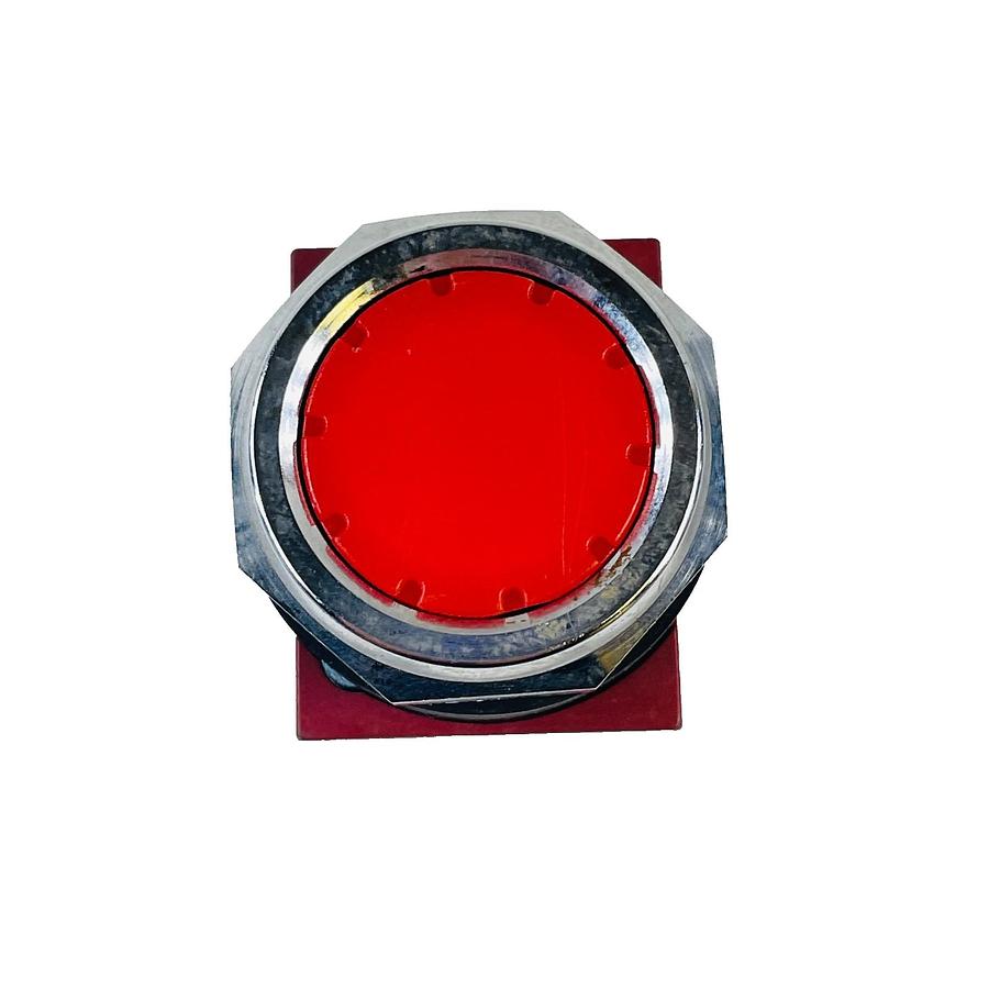 Used SIEMENS P30PBFR P30CB01 22MM PUSHBUTTON SWITCH RED FLUSH 1NC 10A 600V HEAVY DUTY