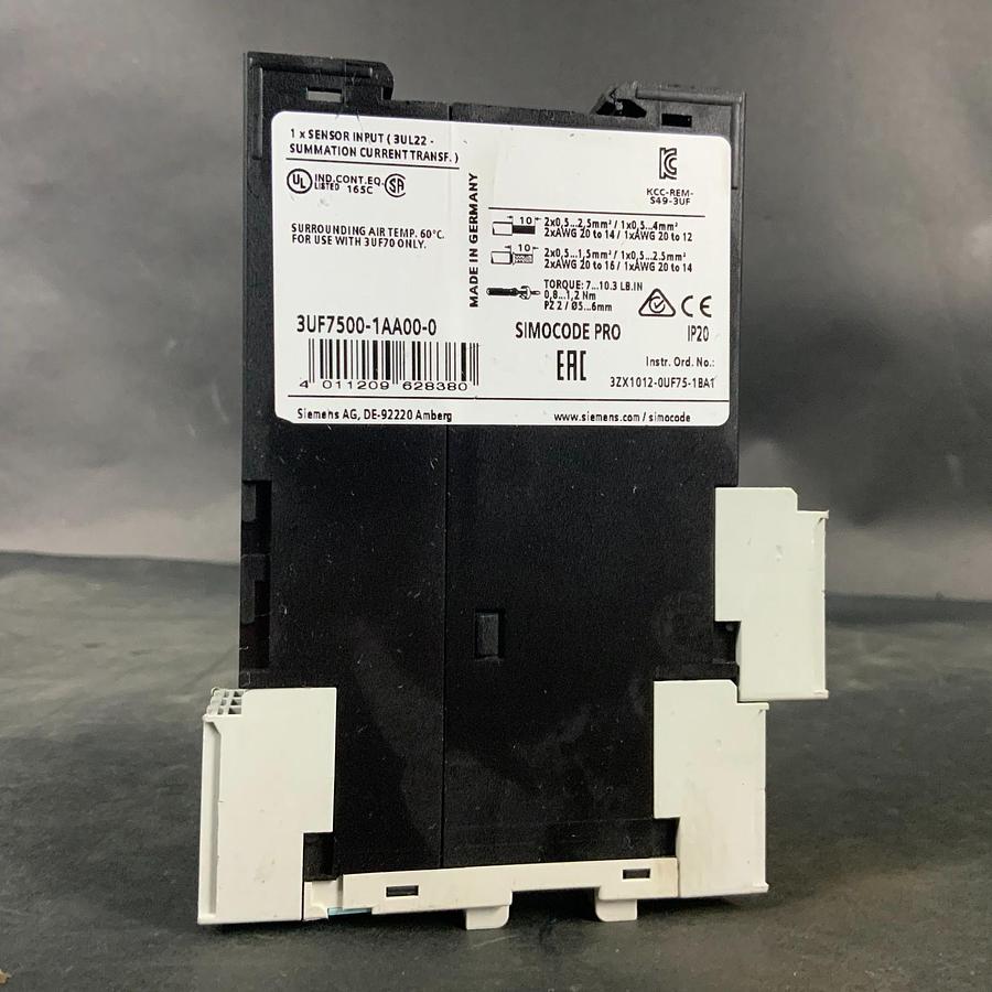 Used SIEMENS 3UF7500-1AA00-0 GROUND FAULT MODULE ($75 OBO)