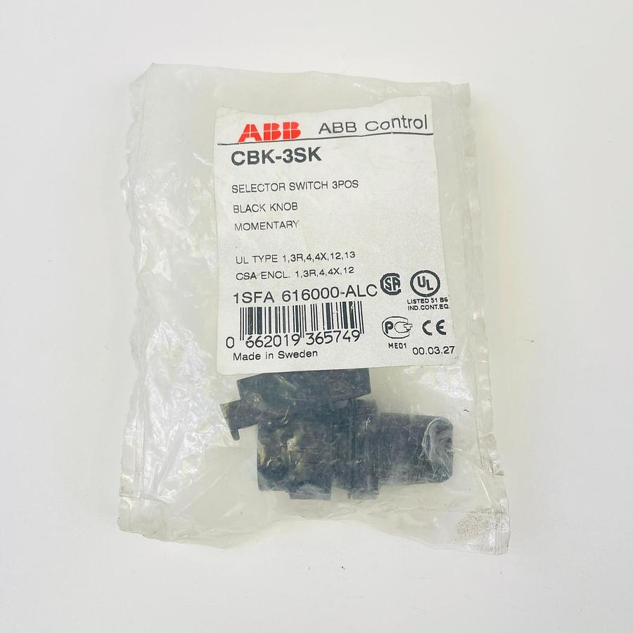ABB CONTROL CBK-3SK SELECTOR SWITCH 3 POSITION INDUSTRIAL CONTROL SWITCH NEW