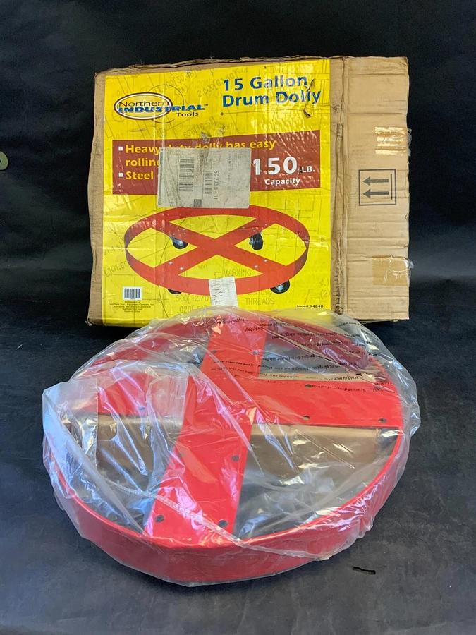 NORTHERN INDUSTRIAL 15 GALLON DRUM DOLLY ($60 OBO)