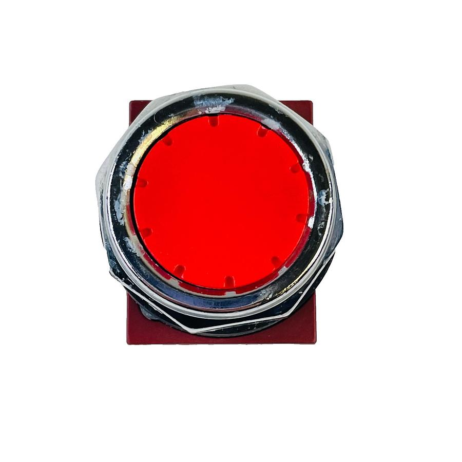 Used SIEMENS P30PBFR 3SB1400-0C 22MM PUSHBUTTON SWITCH RED FLUSH 1NC 10A 660V CHROME