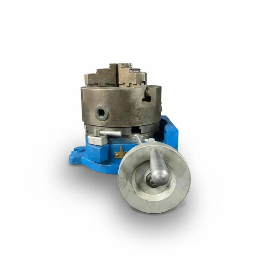 Used YUASA 550-046 6" ROTARY TABLE WITH 3 JAW CHUCK T TOOL PRECISION | EXCELLENT |